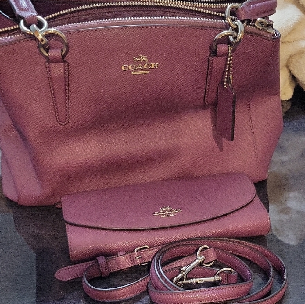 Coach Women's Bag Set in Rich Purple